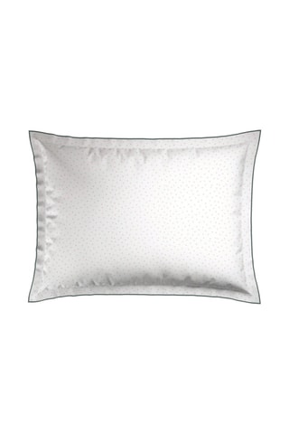 2 fronhas de cetim em algodão 79 fios/cm² Peony - Branco