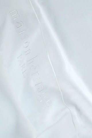 Lençol liso em cetim de algodão 80 fios/cm² - Branco