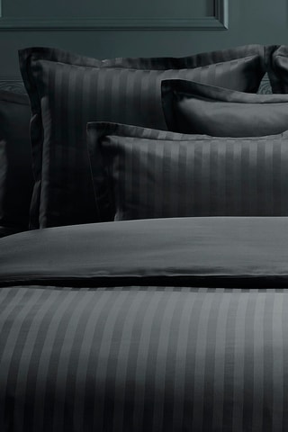 Lençol liso em cetim de algodão 80 fios/cm² - Preto