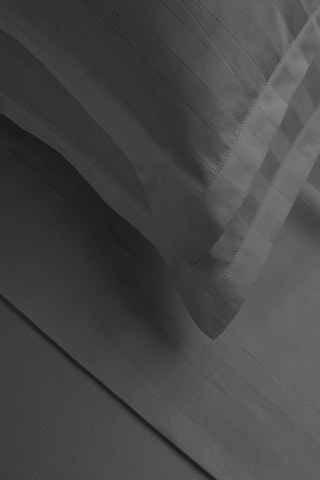 Conjunto de lençóis em cetim de algodão 80 fios/cm² - Cinzento-escuro