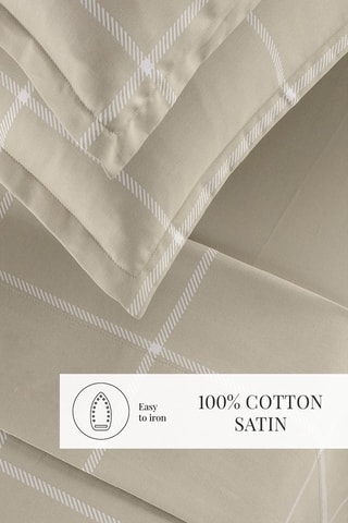 Conjunto de lençóis em cetim de algodão 80 fios/cm² Amélia - Toupeira