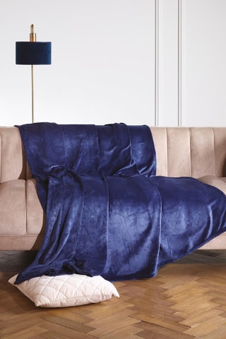 Manta Diamond  Azul-escuro - 220 x 250 cm