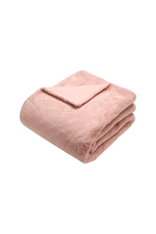 Manta Fake fu - Rosa - 130 x 180 cm