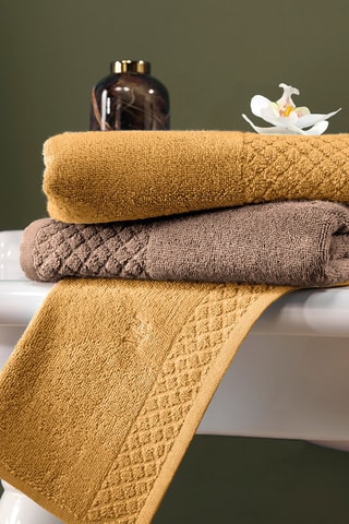 4 toalhas de rosto Amarelo - 30 x 30 cm