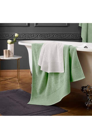 4 toalhas de rosto Verde - 30 x 30 cm