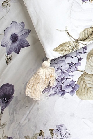 Edredão em cetim de algodão Hortensia - Branco