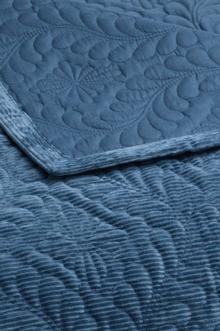 Colcha Corduroy - Azul