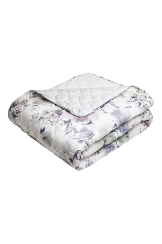 Colcha de cetim em algodão Erodium - Branco