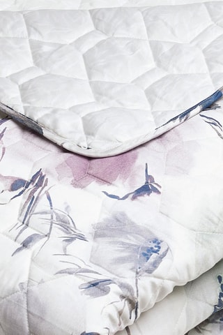 Colcha de cetim em algodão Erodium - Branco