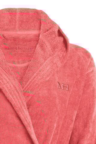 Roupão com capuz - Rosa hibisco