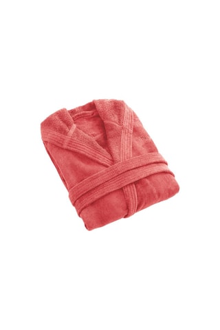 Roupão com capuz - Rosa hibisco