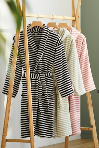 Roupão de veludo Baléares Azul-escuro