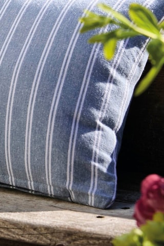 Almofada Finn - Azul-celeste e branco - 30 x 50 cm