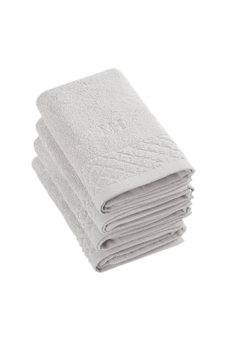 4 toalhas de rosto Areia - 30 x 30 cm