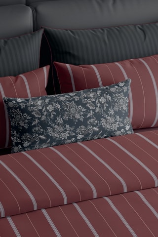 2 fronhas em cetim de algodão 80 fios/cm² Lioré - Bordô