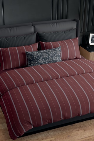 2 fronhas em cetim de algodão 80 fios/cm² Lioré - Bordô