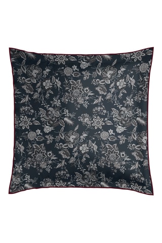 2 fronhas em cetim de algodão  80 fios/cm² Toile damassée - Preto