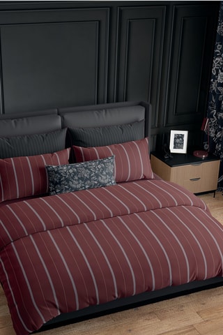 2 fronhas em cetim de algodão  80 fios/cm² Lioré - Bordô