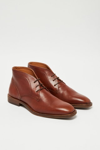 Derbies em couro Piana - Camel