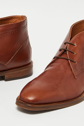 Derbies em couro Piana - Camel