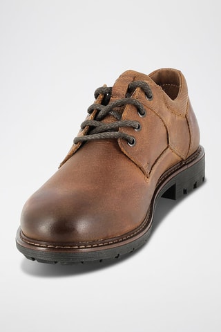 Derbies em couro Padra - Castanho