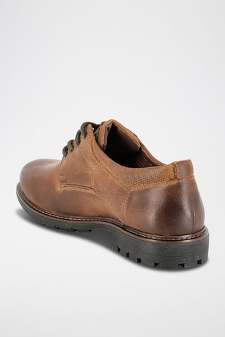 Derbies em couro Padra - Castanho