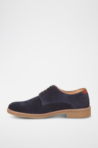 Derbies em nobuck Junon - Azul-marinho