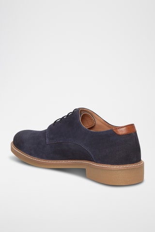 Derbies em nobuck Junon - Azul-marinho
