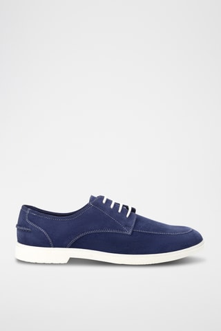 Derbies em nobuck Nathan - Azul-marinho