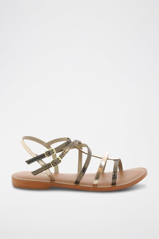 Sandálias em couro Saline - Dourado