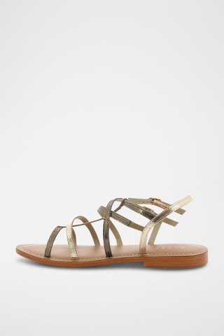 Sandálias em couro Saline - Dourado