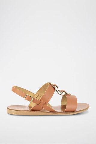 Sandálias em couro Ramses - Camel