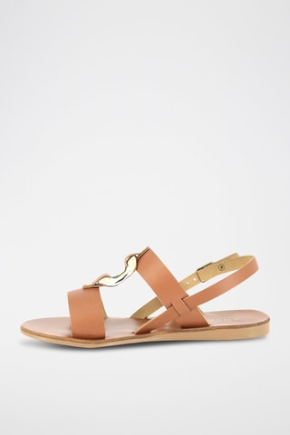 Sandálias em couro Ramses - Camel