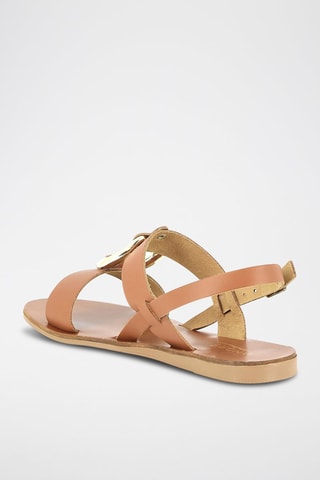 Sandálias em couro Ramses - Camel