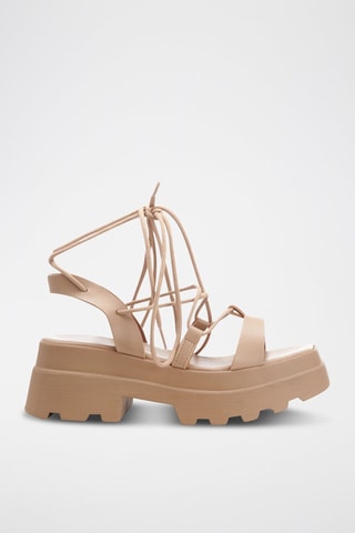 Sandálias de plataforma Ukie - Bege