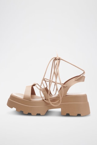 Sandálias de plataforma Ukie - Bege