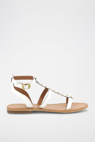 Sandálias em couro Radieuse - Branco