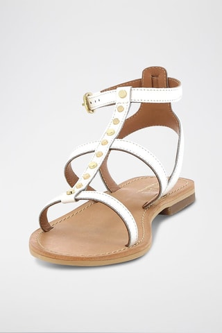 Sandálias em couro Radieuse - Branco