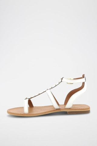 Sandálias em couro Radieuse - Branco