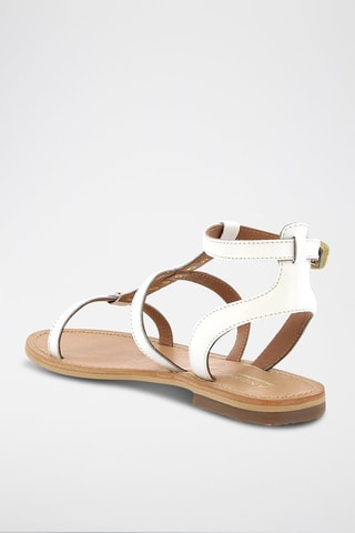 Sandálias em couro Radieuse - Branco