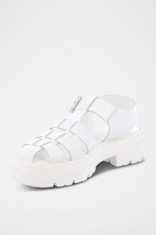 Sandálias em couro Romeo - Branco