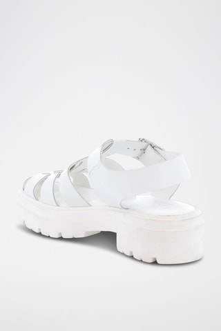 Sandálias em couro Romeo - Branco