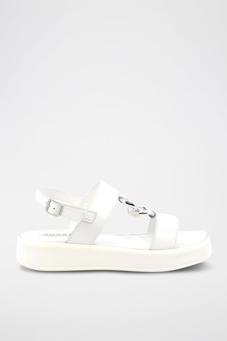 Sandálias em couro Uhaina - Branco