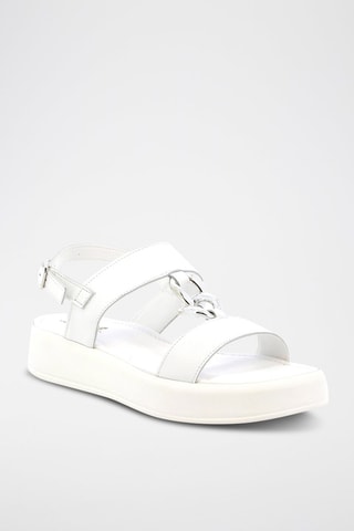 Sandálias em couro Uhaina - Branco