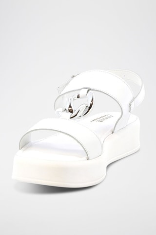 Sandálias em couro Uhaina - Branco