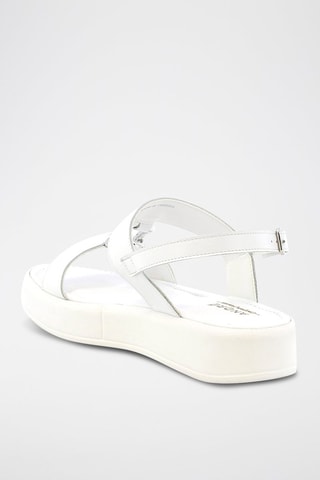 Sandálias em couro Uhaina - Branco