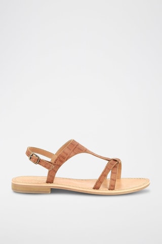 Sandálias em couro Raya - Camel