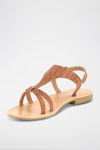 Sandálias em couro Raya - Camel