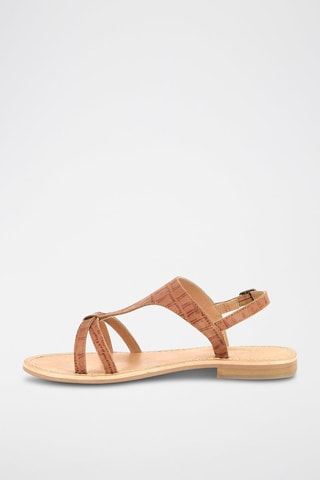 Sandálias em couro Raya - Camel