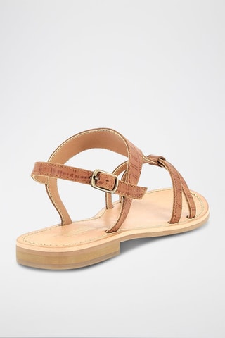 Sandálias em couro Raya - Camel